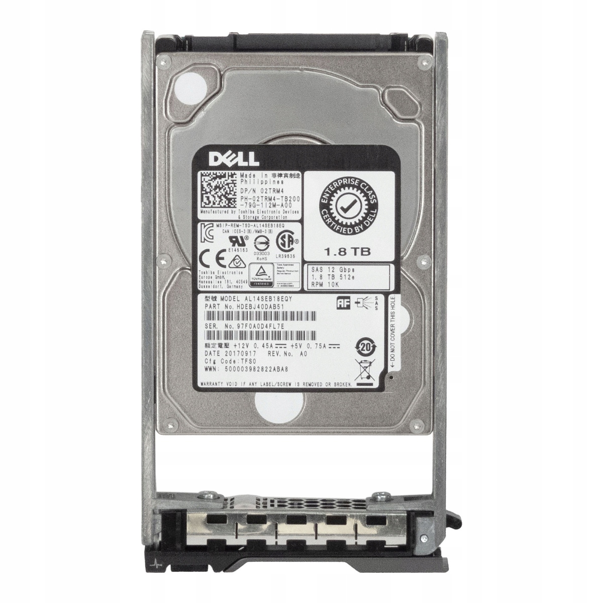 Dell 02TRM4 1.8TB 10K 128MB SAS-3 2.5'' AL14SEB18EQY