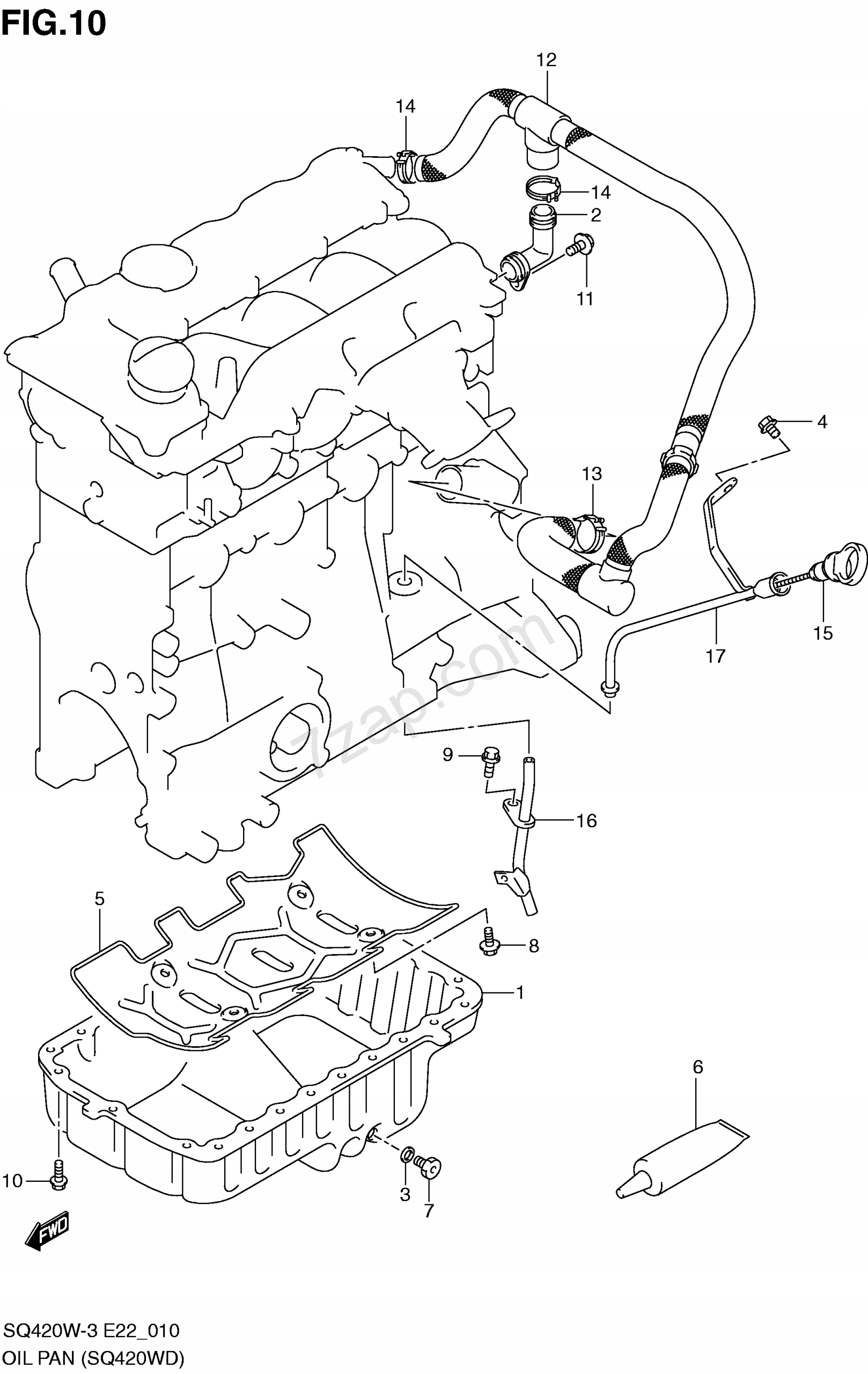 KOREK SPUSTU OLEJU SUZUKI GRAND VITARA SQ420W-3