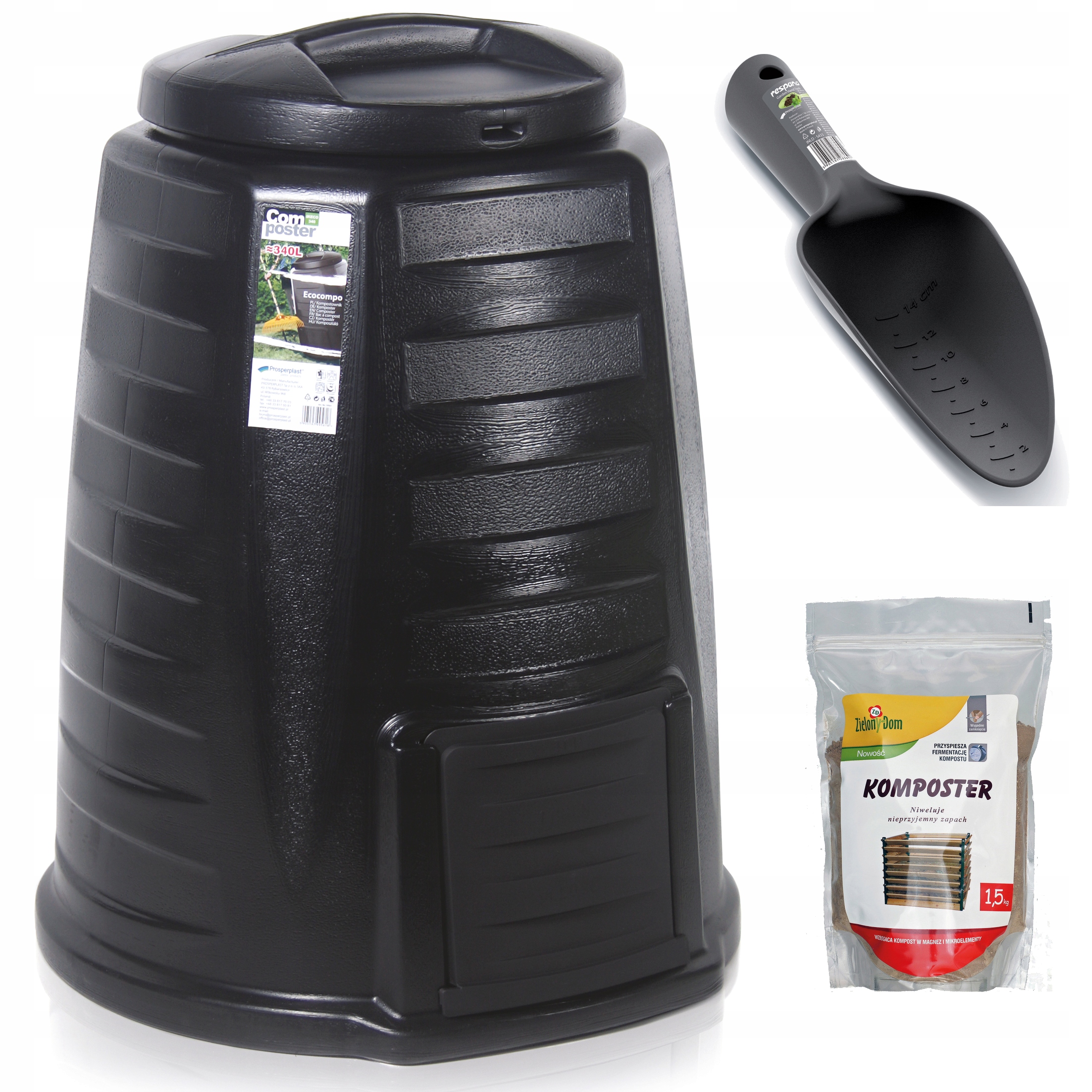 Kompostownik 340L BEZ MONTAŻU POSTAW i KOMPOSTUJ