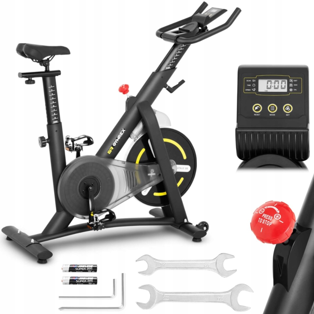 ROWER SPINNINGOWY TRENINGOWY STACJONARNY 13 KG LCD