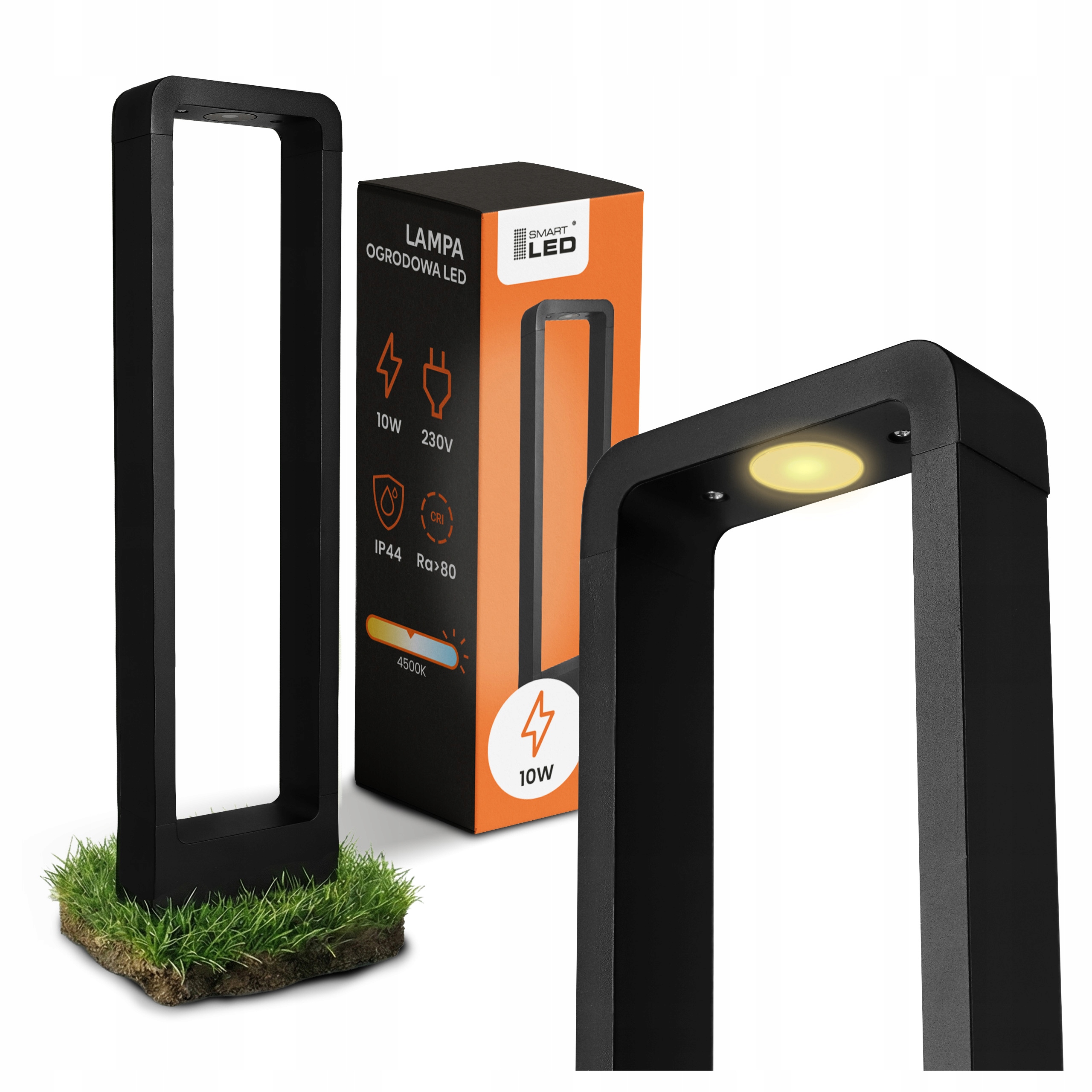 Zahradní Led lampa Sloupek 60 cm IP44 Černá Moderní Výkonná Premium 230V