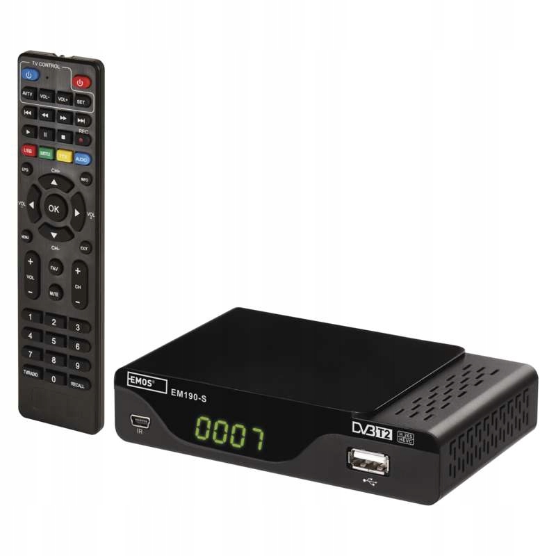 Dekoder DVB-T2 EMOS EM190-S HD Model EM190-S