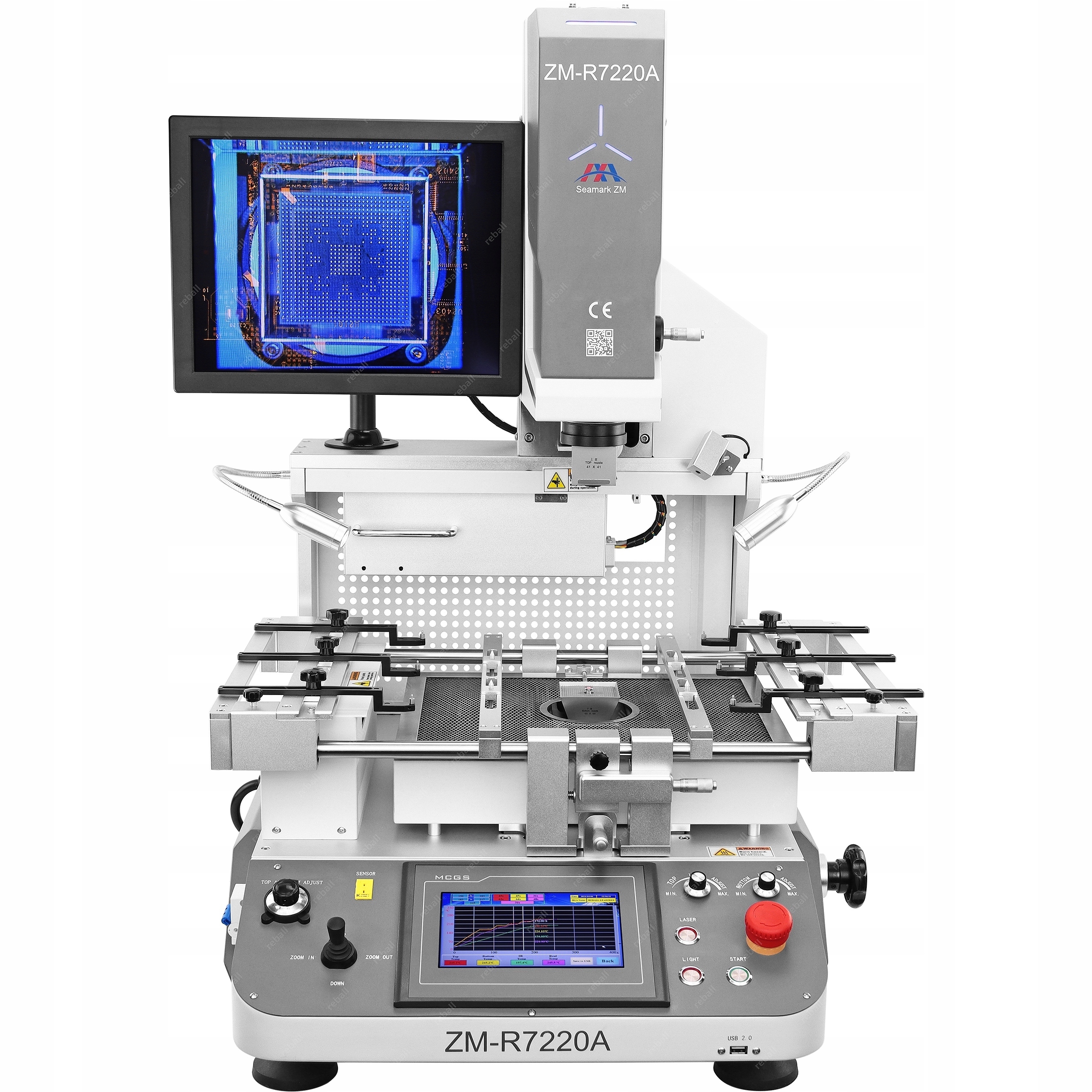 Pájecí Stanice Bga 2x Hotair Ir Seamark ZM-R7220A 5650W Split Vision