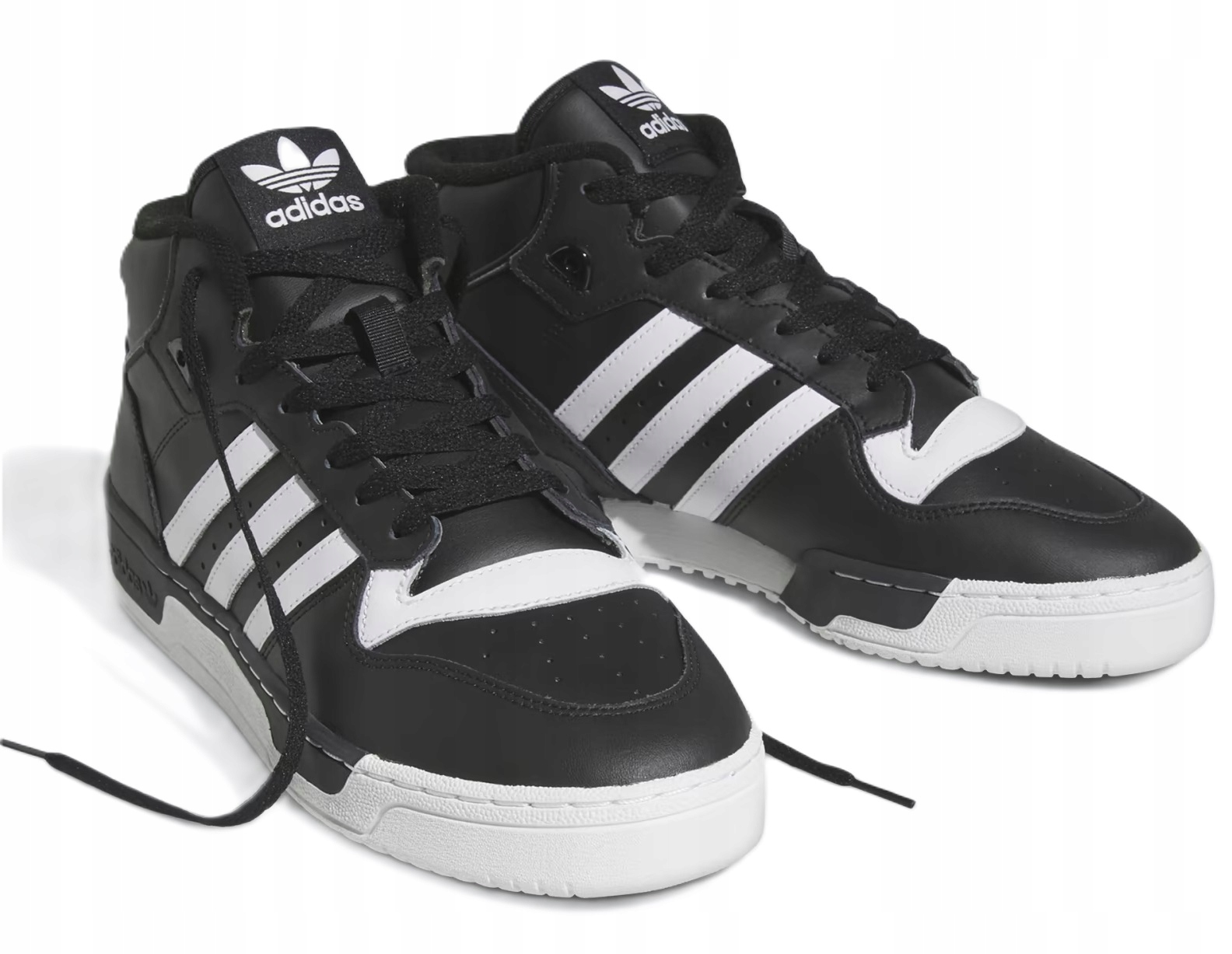 BUTY ADIDAS RIVALRY MID ID9428 KULTOWE CZARNE WYSOKIE rozmiar 39 1/3