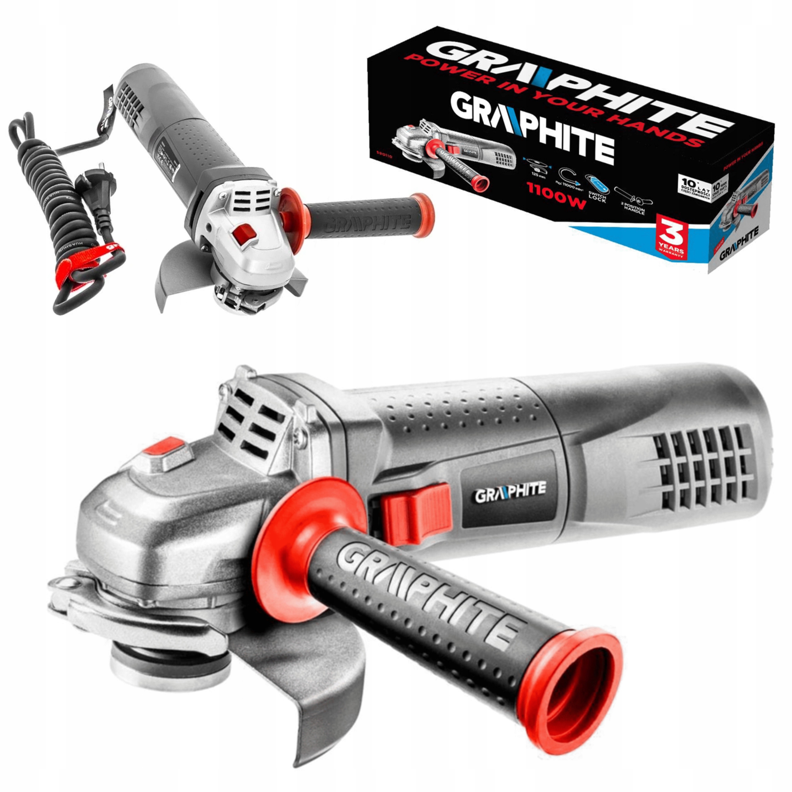 

Szlifierka Kątowa 125 1000W Diax Kątówka 3 Lata Gw