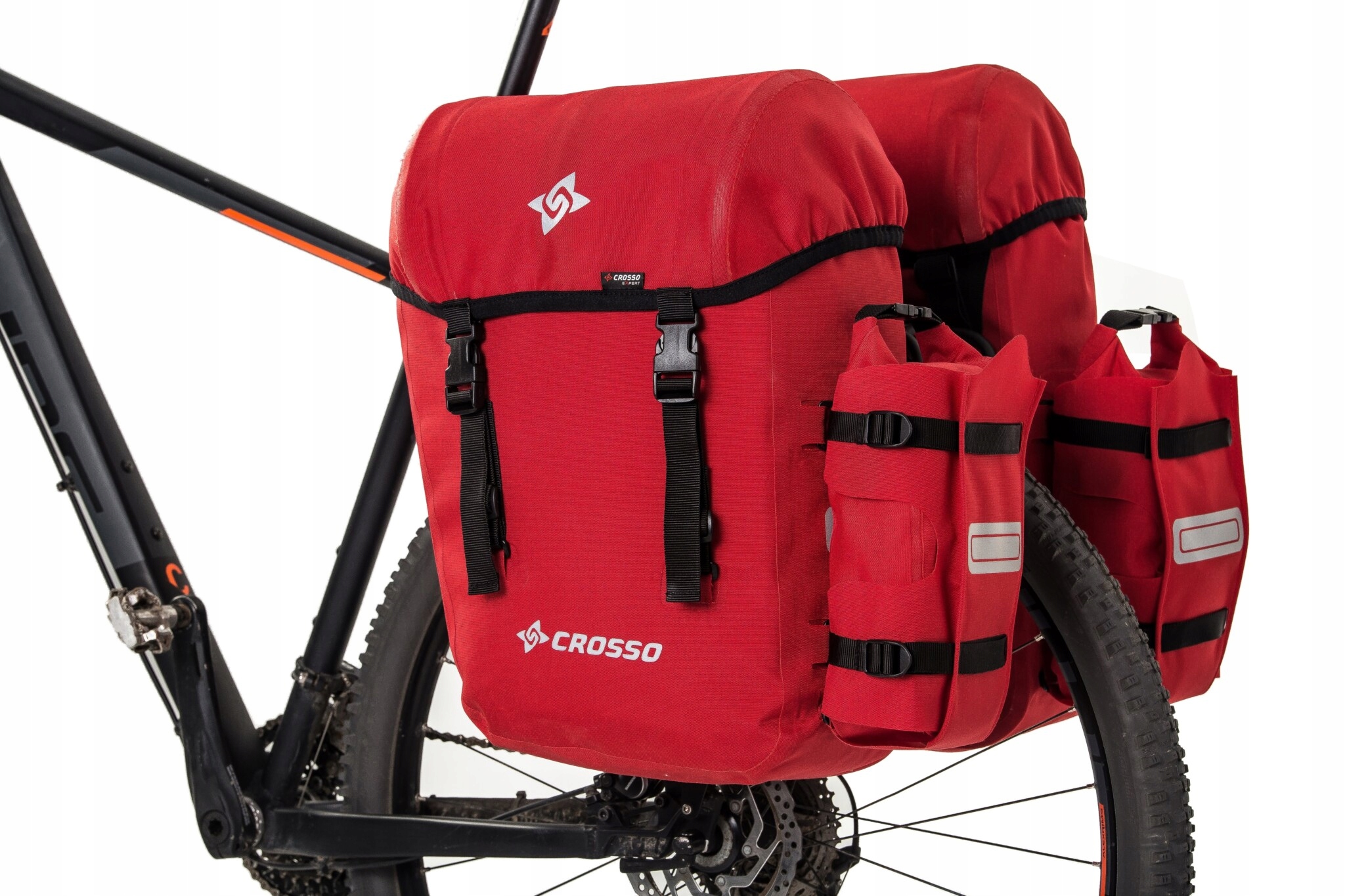 Sakwy Crosso Expert 66 System Crosso Czerwony kolor