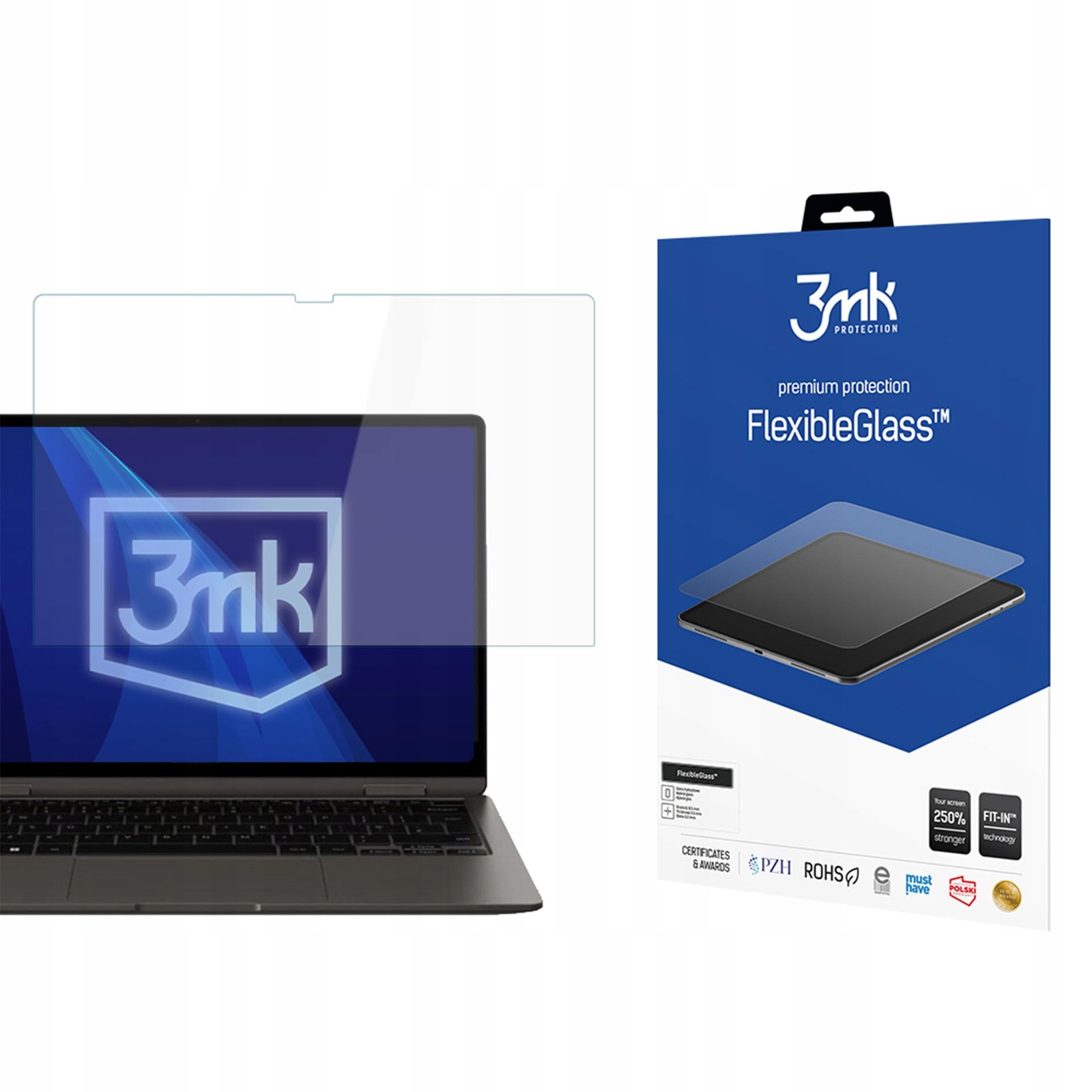 Hybridní Sklo pro Samsung Book3 360 13,3" až 15" 3mk FlexibleGlass