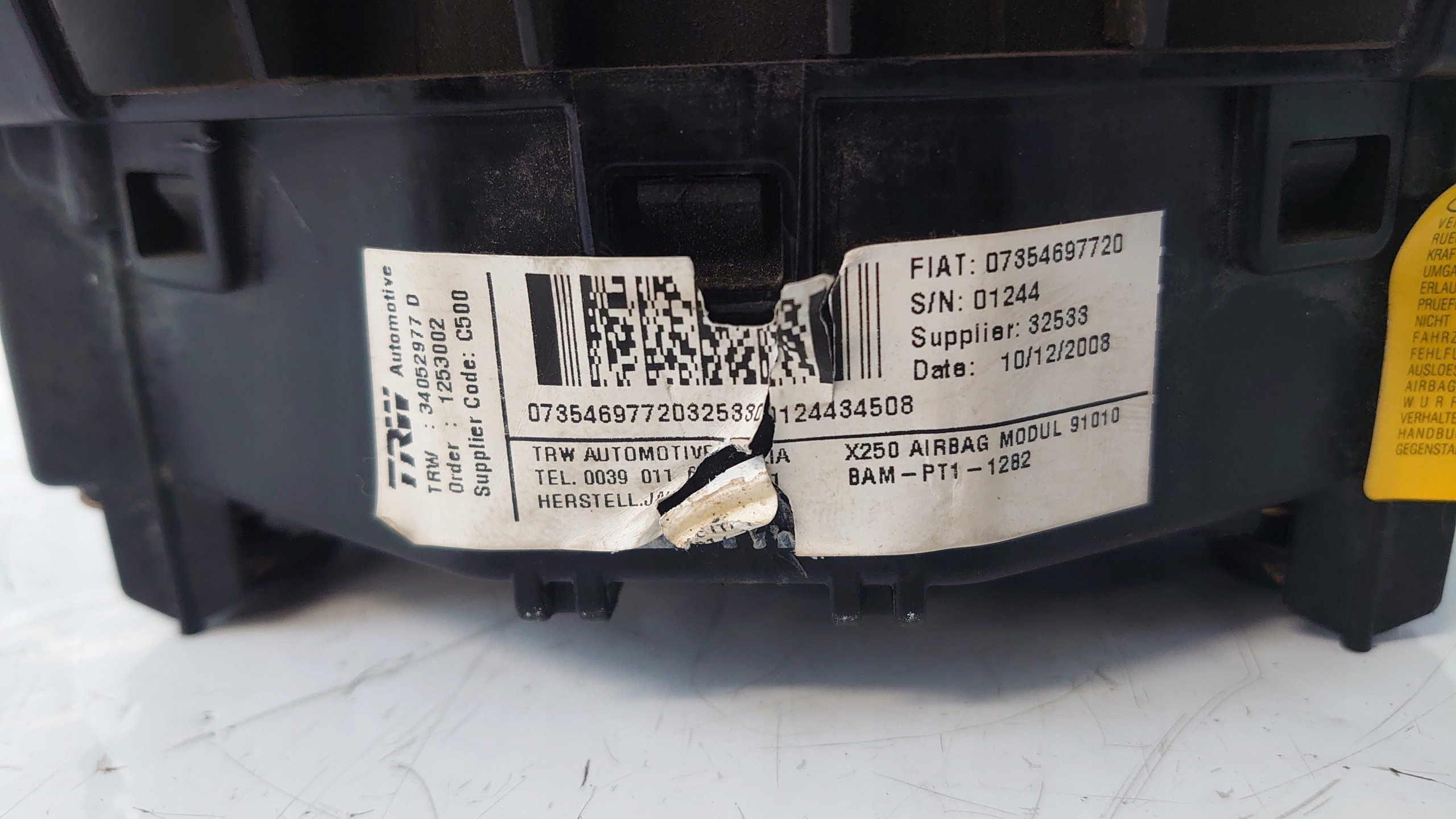 FIAT Ducato III 06- подушка подушки безопасности водители 07354697720