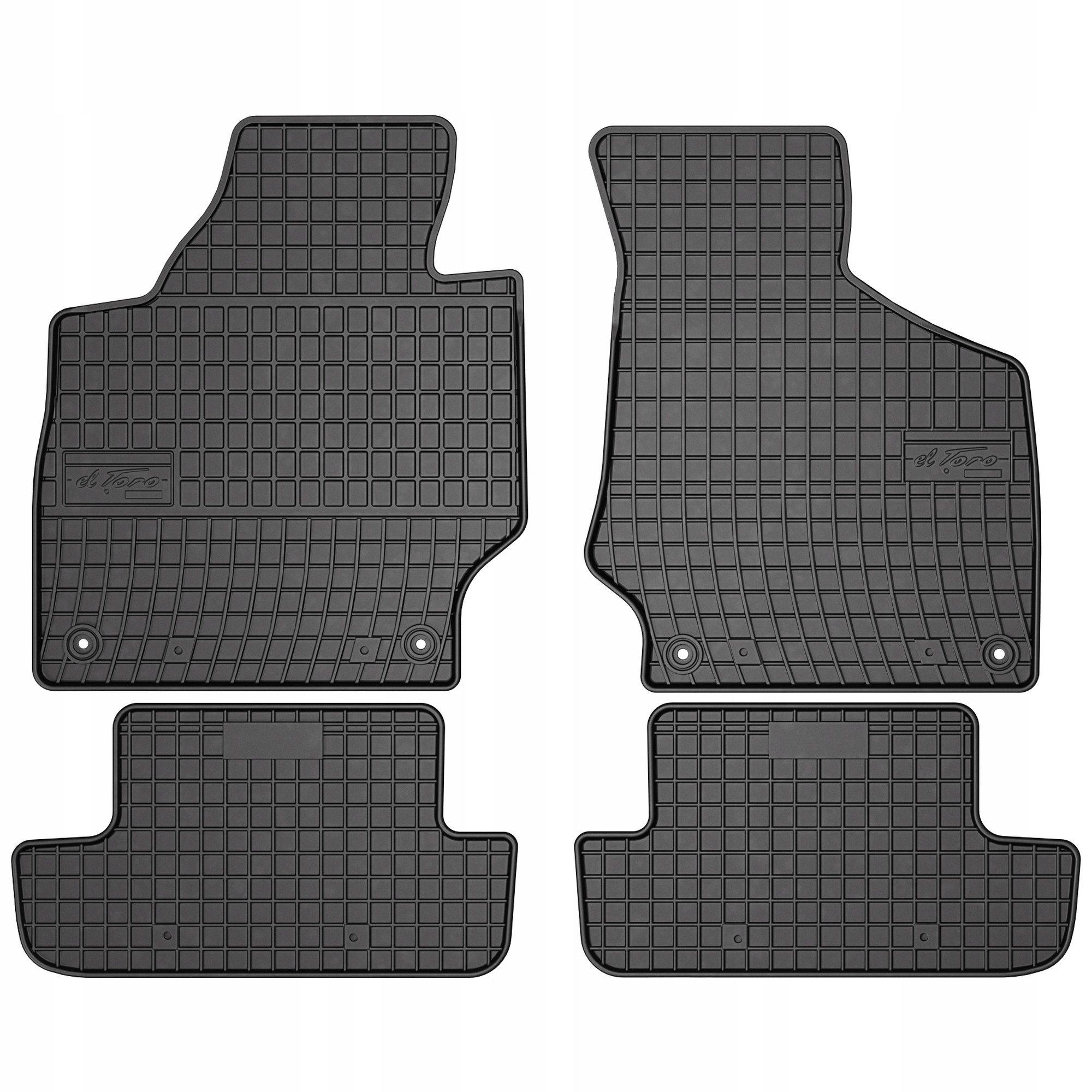 Gumové koberce černé Audi Tt II 2006-2014