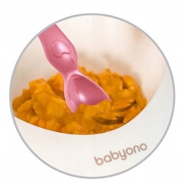 BABYONO ERGONOMICZNA MISECZKA Z PRZYSSAWKĄ I ŁYŻKĄ Marka Babyono