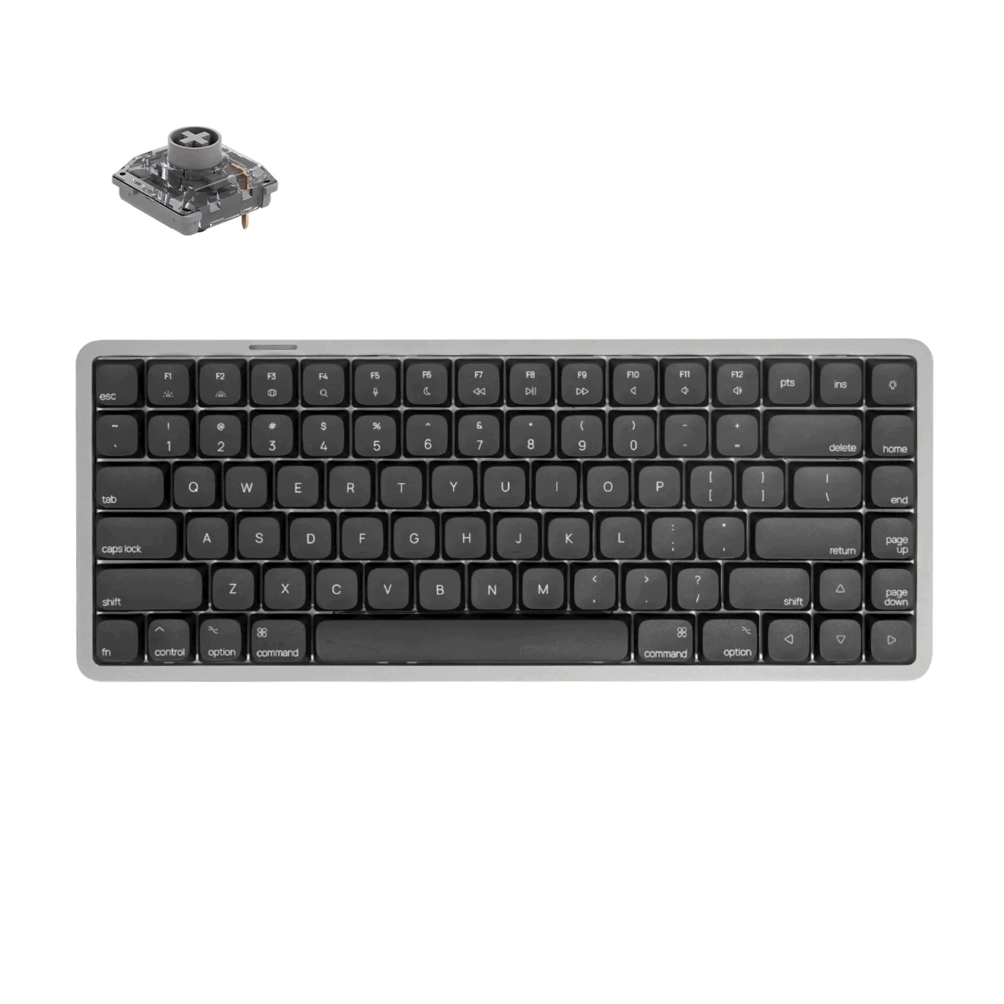 Bezdrôtová mechanická klávesnica s nízkym profilom Akko Ink Black Air 01