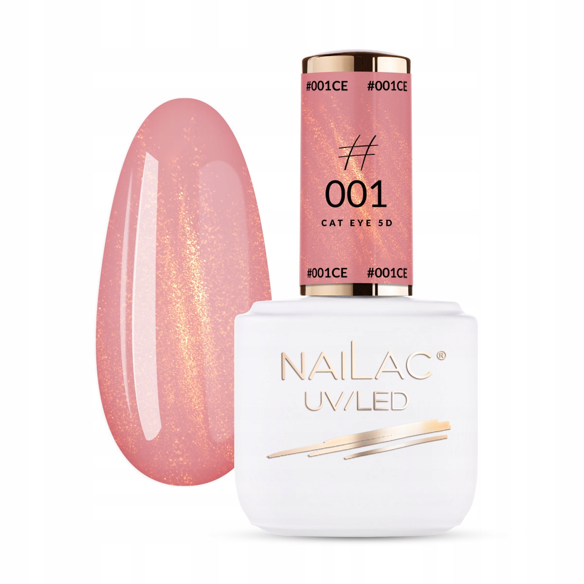 

Lakier hybrydowy Cat Eye 5D #001 NaiLac 7ml