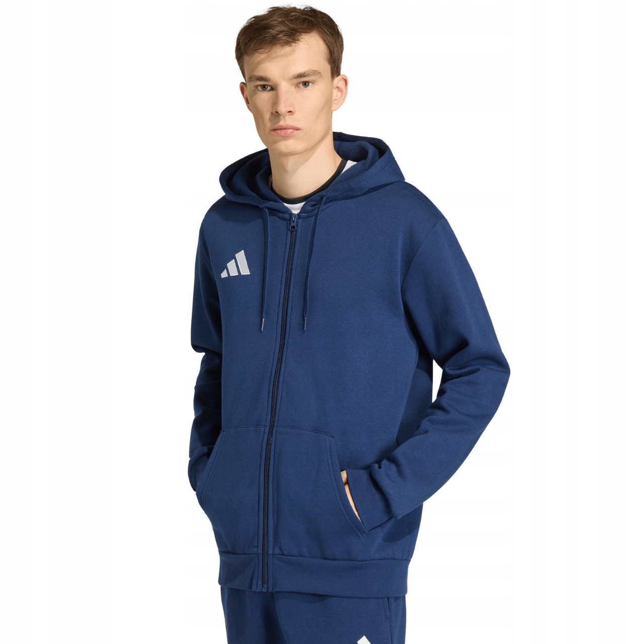 Pánská mikina adidas Entrada 26 Fz Hoody tmavě modrá KF5946 Velikost M
