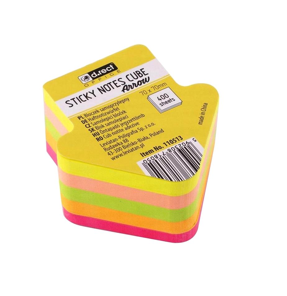 BLOCZEK KSZTAŁTY 70X70MM STRZAŁKA D.RECT