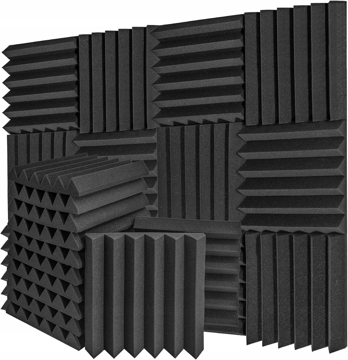 Samolepící Akustické Panely, 24 Kusů, Zvukově Izolační Stěna Na Stěny