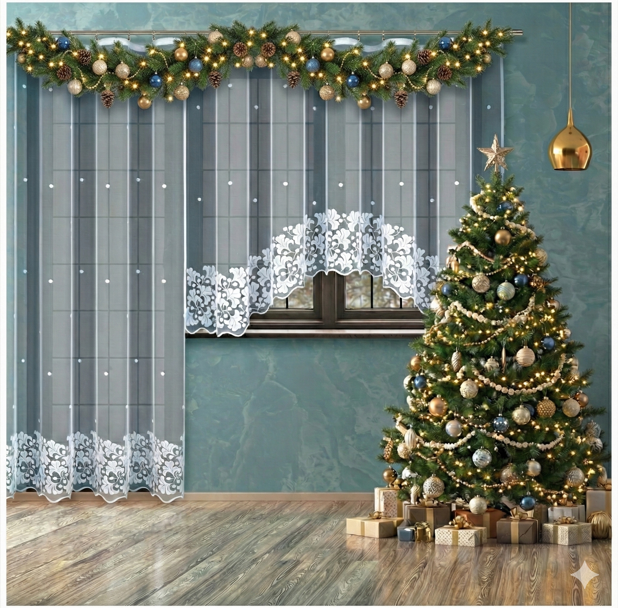 Balkónový komplet, sada záclon, balkón Poľská Výroba Biele záclony hotové