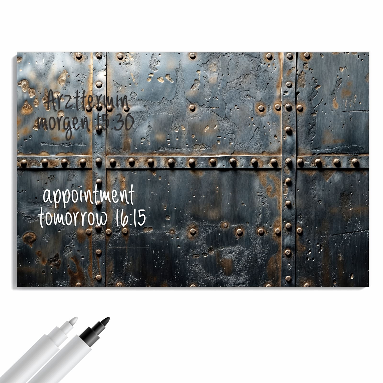 Magnetická tabule Kovové drzwi Design 90 × 60 cm