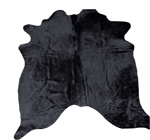 Čierna kravská koža – prírodná dekoratívna, malá do 1,50 m2 (130 x 100 m)