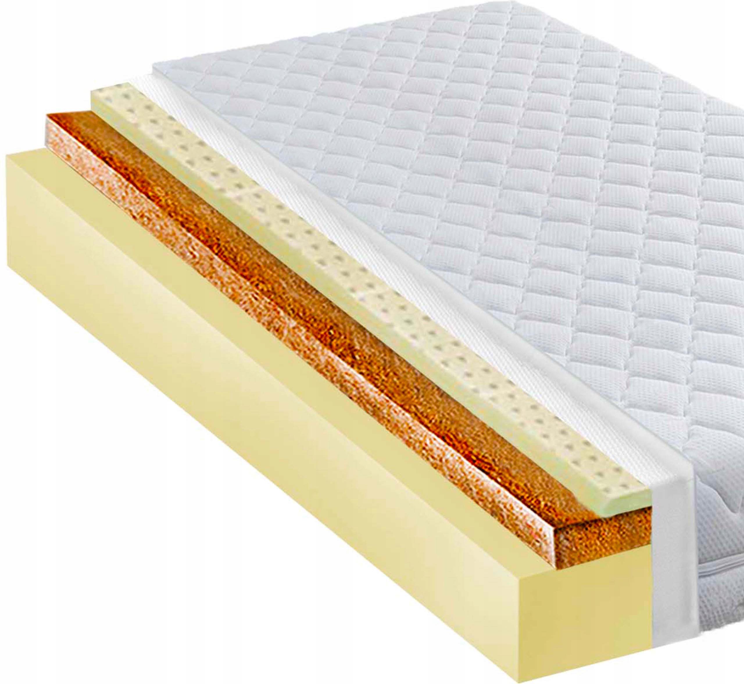 Matrac 90X190 Latexový Kokosový Hypoalergénny H2 H4 Obojstranná Pena 10 CM