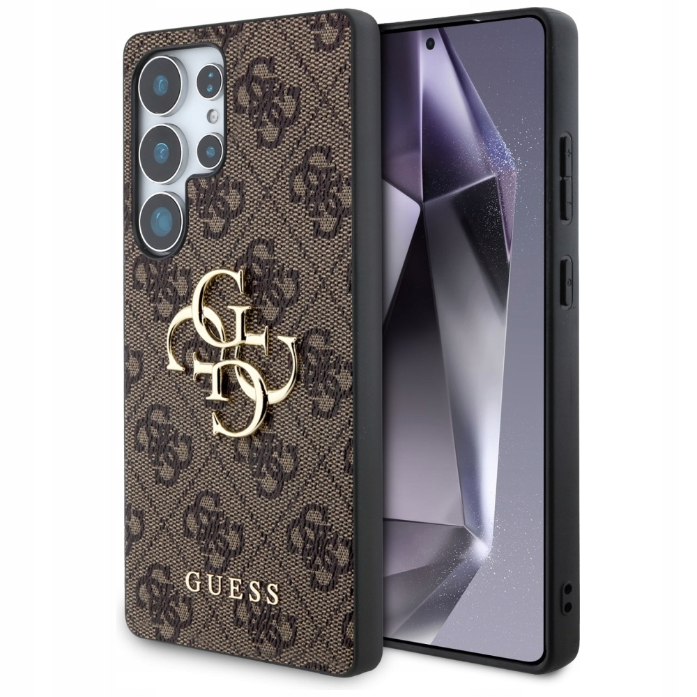 Pouzdro Guess Big 4G Logo Classic Logo pro Samsung Galaxy S25 Ultra hnědé