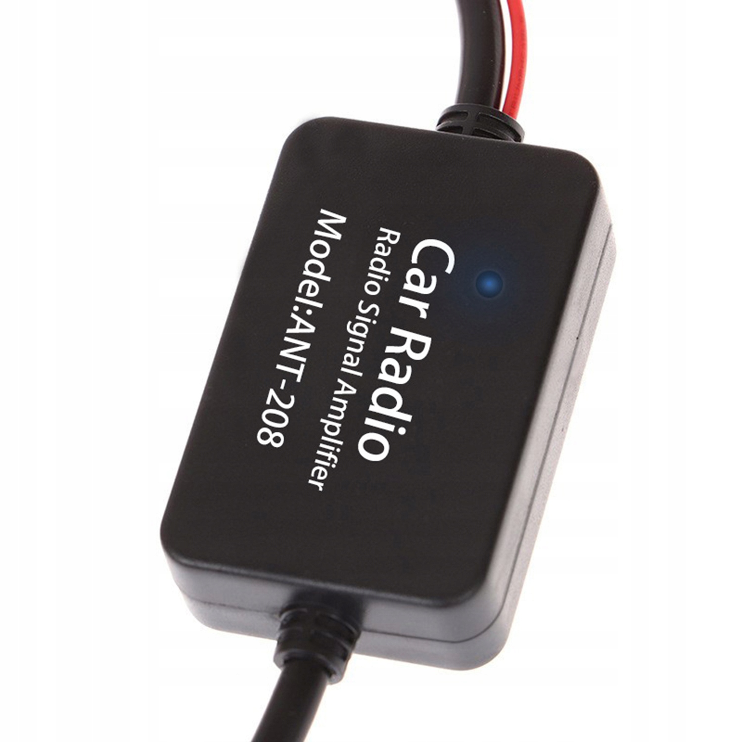 WZMACNIACZ ANTENOWY SYGNAŁU RADIOWEGO AM FM RADIO 12V 25DB Model ANT-208