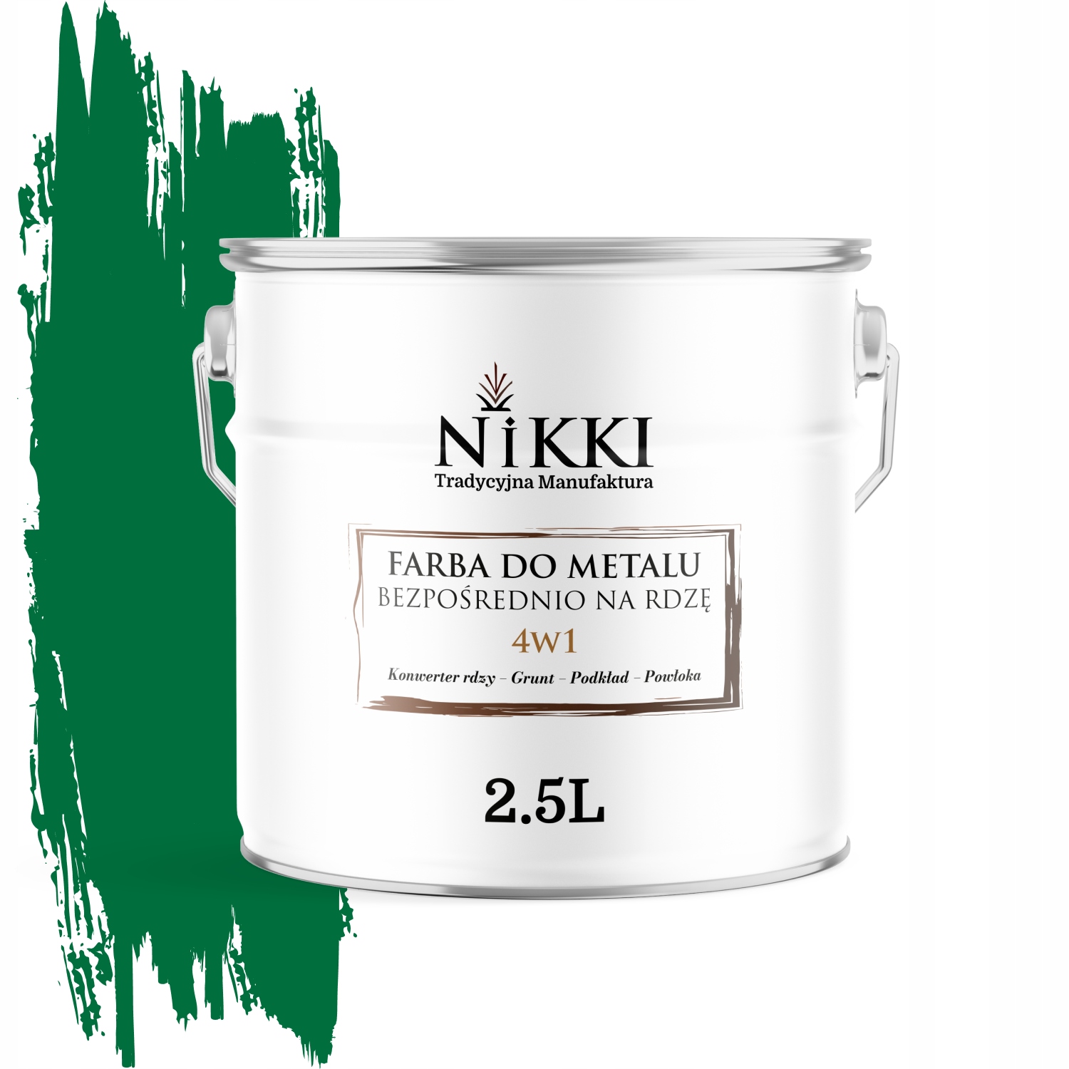 Farba Na Kov Priamo Na Hrdzu A Pozink 4v1 Zelená Ral 6029 Matná 2,5L