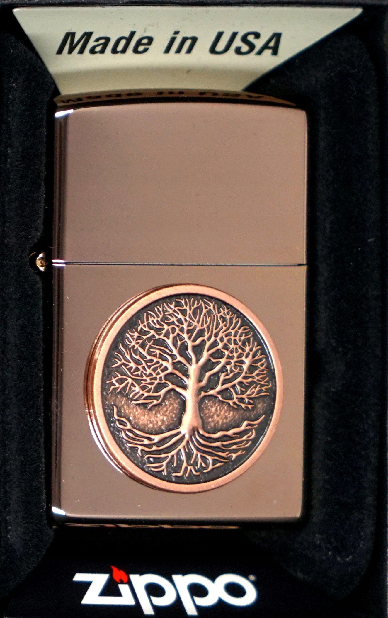 ZAPALNICZKA ZIPPO TREE OF LIFE COPPER EMBLEM