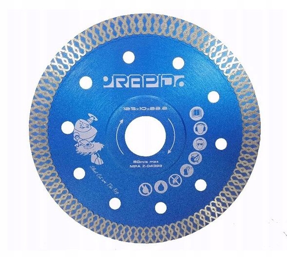 

Tarcza Diamentowa 125mm Rapid Ciche Cięcie Blue