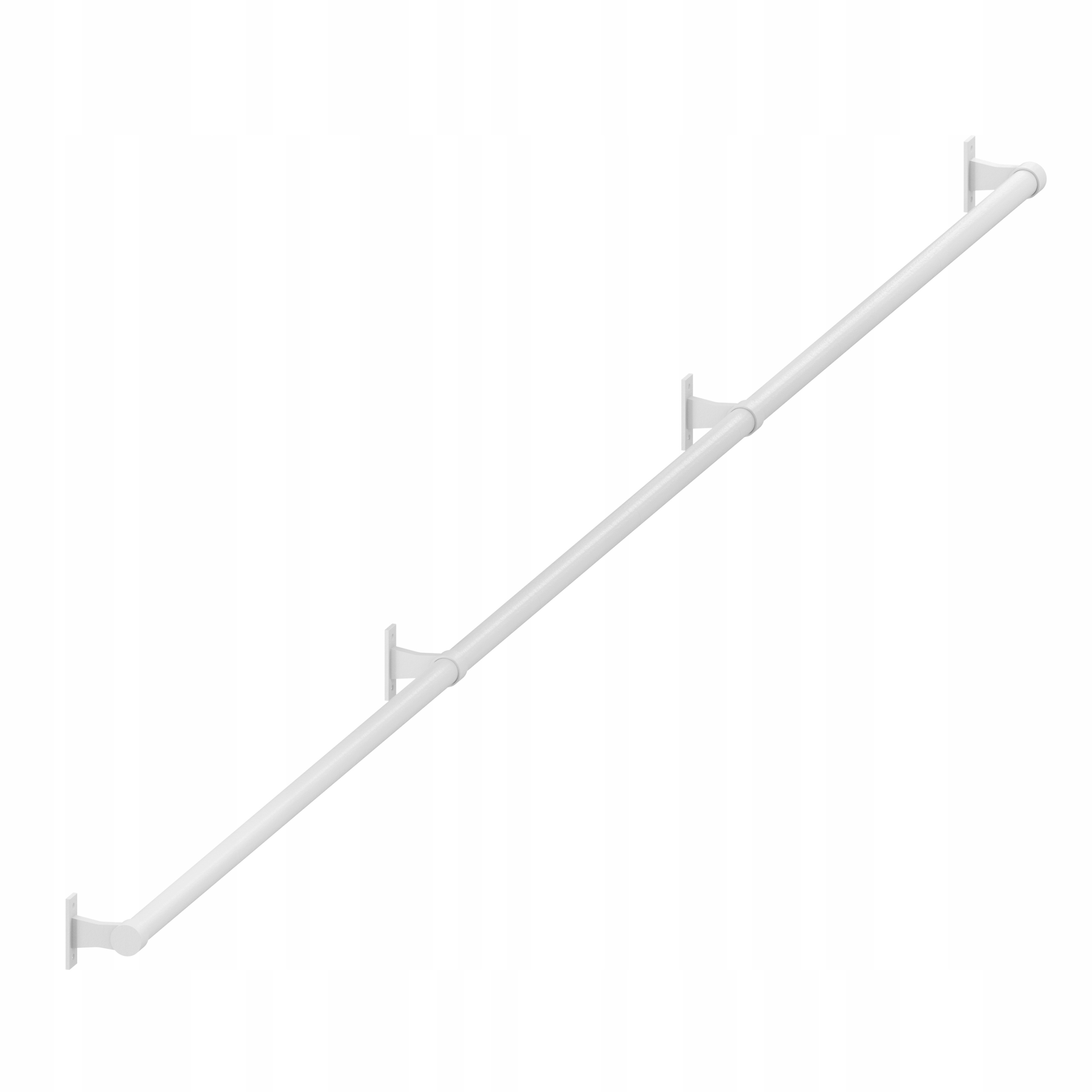 Schodišťové Zábradlí Na Schodiště Držák Bílý Mat 25 mm 300 cm Porto