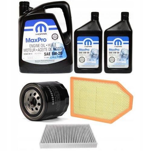 MOPAR 5W20 7L + FILTRY CHRYSLER 300C 5,7 HEMI 11-1
