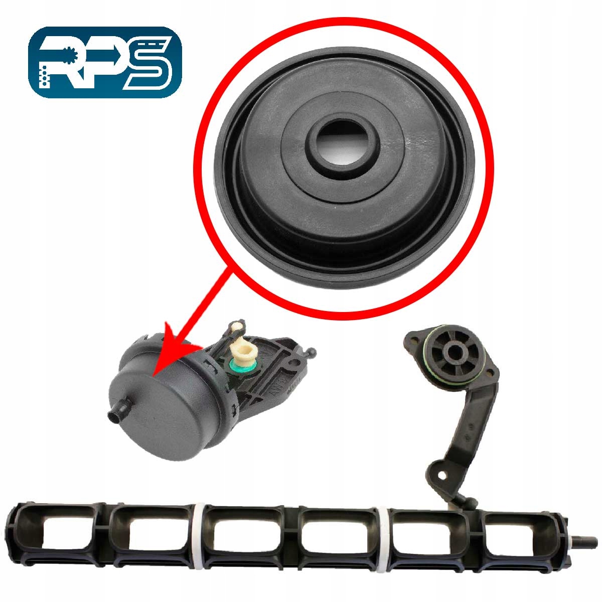 Membrána hrušky sacího potrubí Porsche, Vw, VR6 3.2L, 3.6L 95511075900