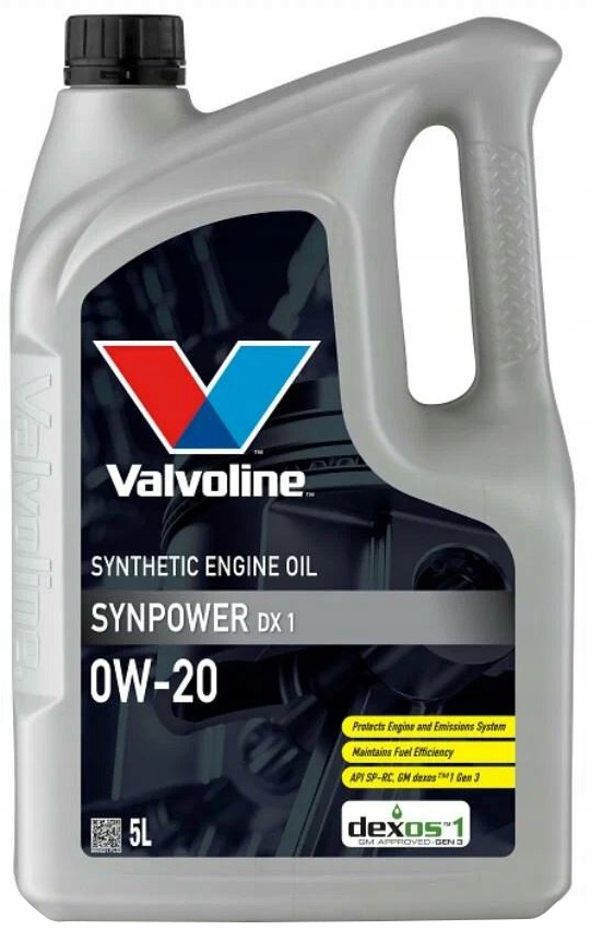 Valvoline Synpower DX1 0W20 5L