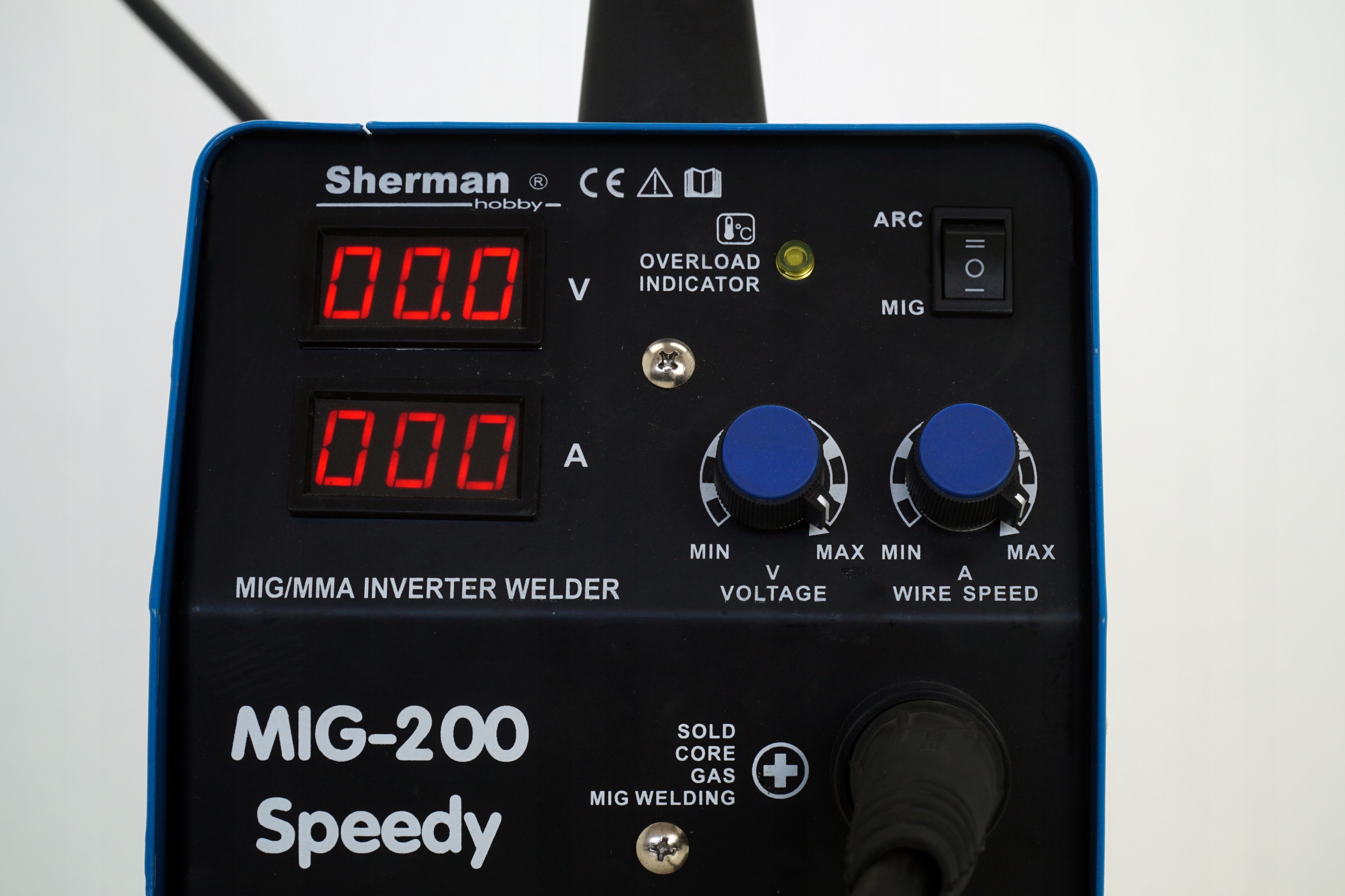 SPAWARKA 2w1 migomat MIG 200A MAG MMA FLUX ZESTAW Model speedy MIG 200