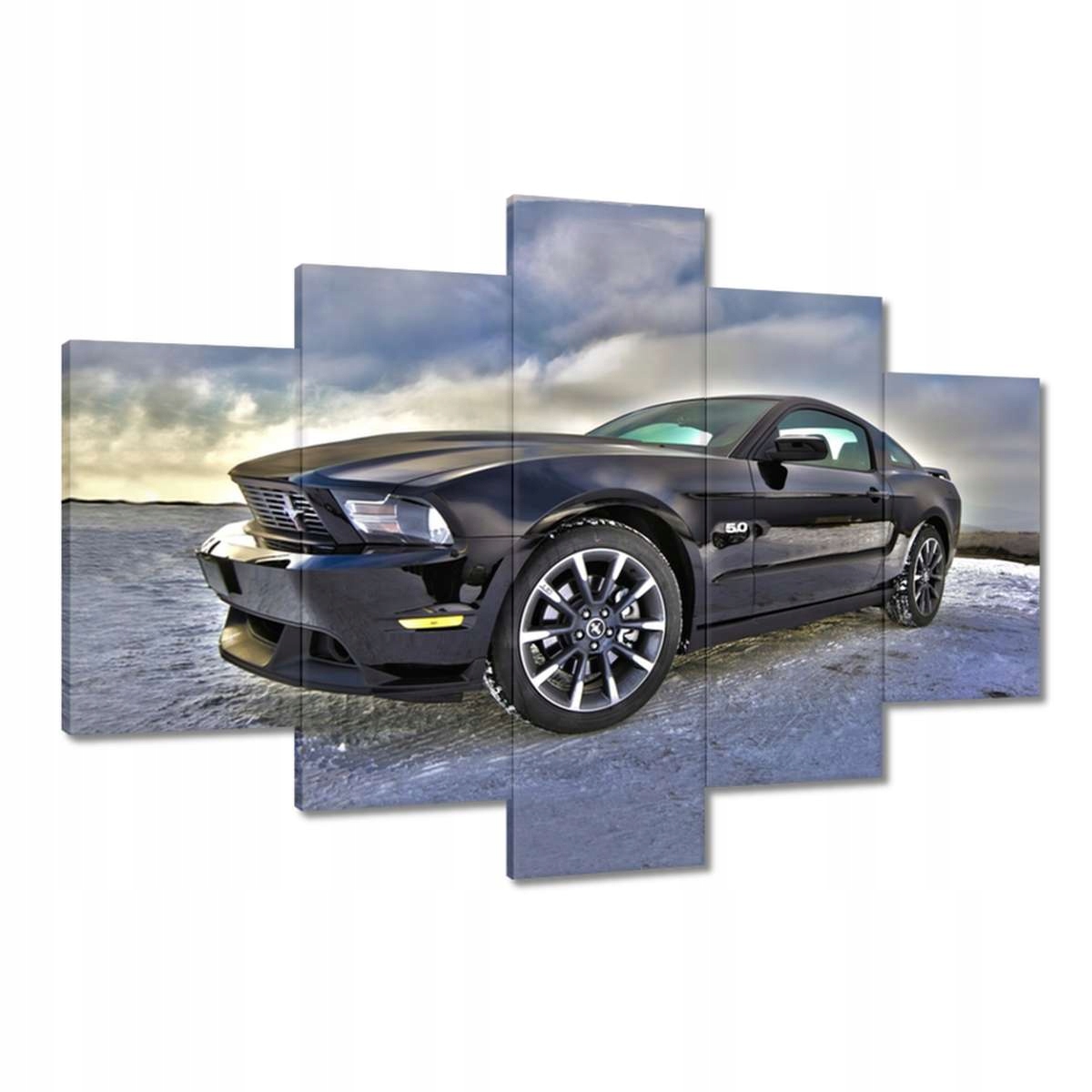 Obrazy 120x80 Ford Mustang na sněhu Auto Klasika vyrobeno v Usa