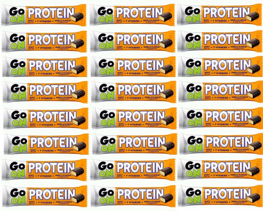 24x 50g Sante Go On Baton Proteinowy o smaku waniliowym Karton