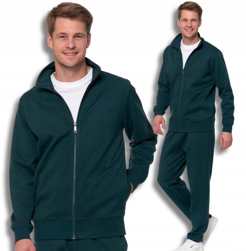 Pánská Teplákovka , tepláky a Mikina se stojáčkem , jednobarevný set Moraj XXL