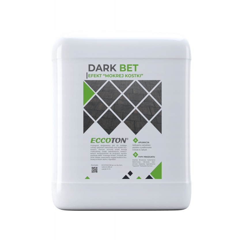 Impregnátový stmievač betónu, ktorý dodáva efekt mokrej kocky Dark Bet