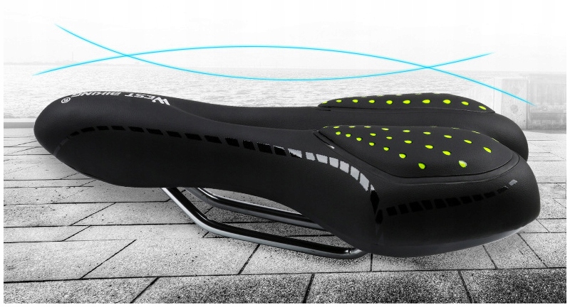 SIODEŁKO ROWEROWE MIĘKKIE SPORTOWE SZOSA / MTB Szerokość 160 mm