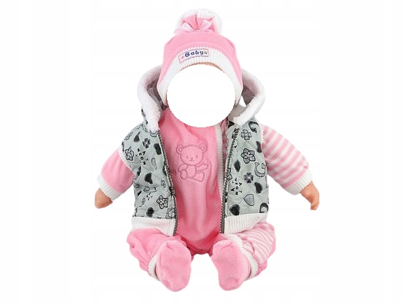 UBRANKO DLA LALKI BOBAS 45CM