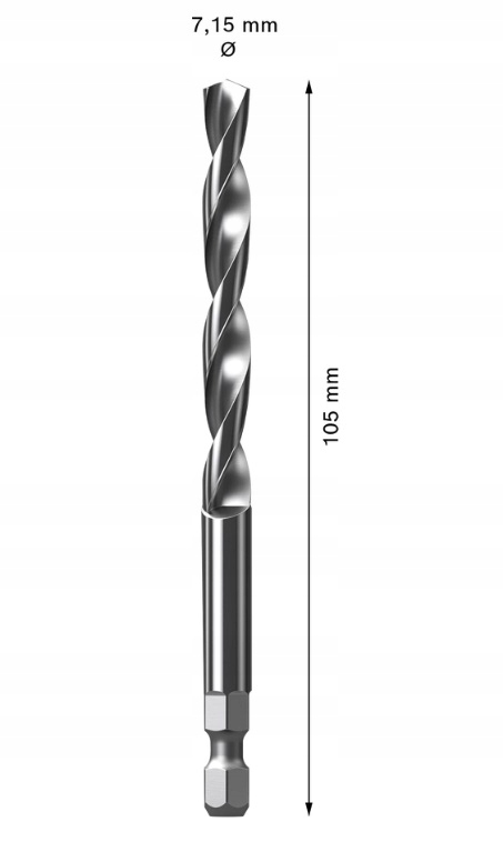 

Bosch Wiertło Prowadzące Hss-g 105 MM Do Koronki