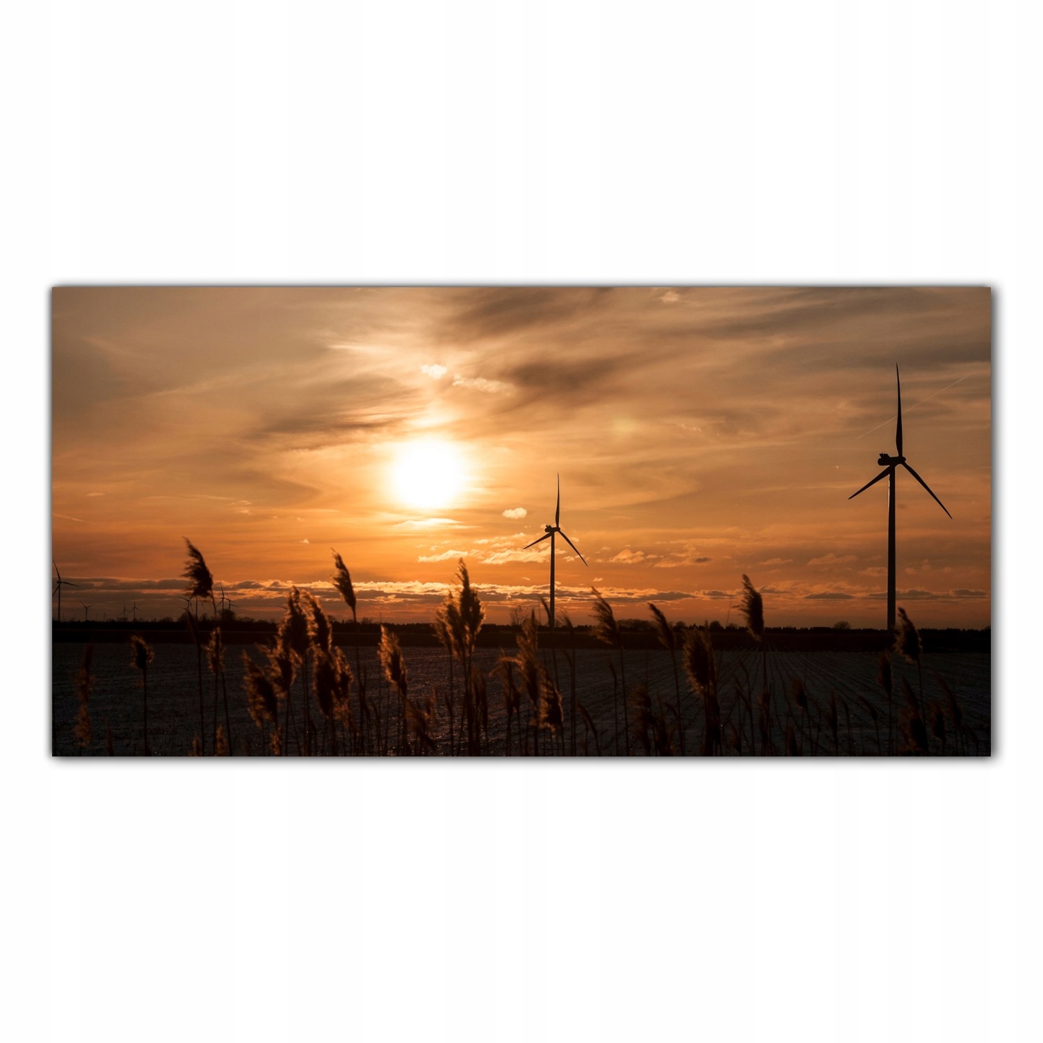 Mlýn Západ slunce 100x50 Sklo lacobel do kuchyně