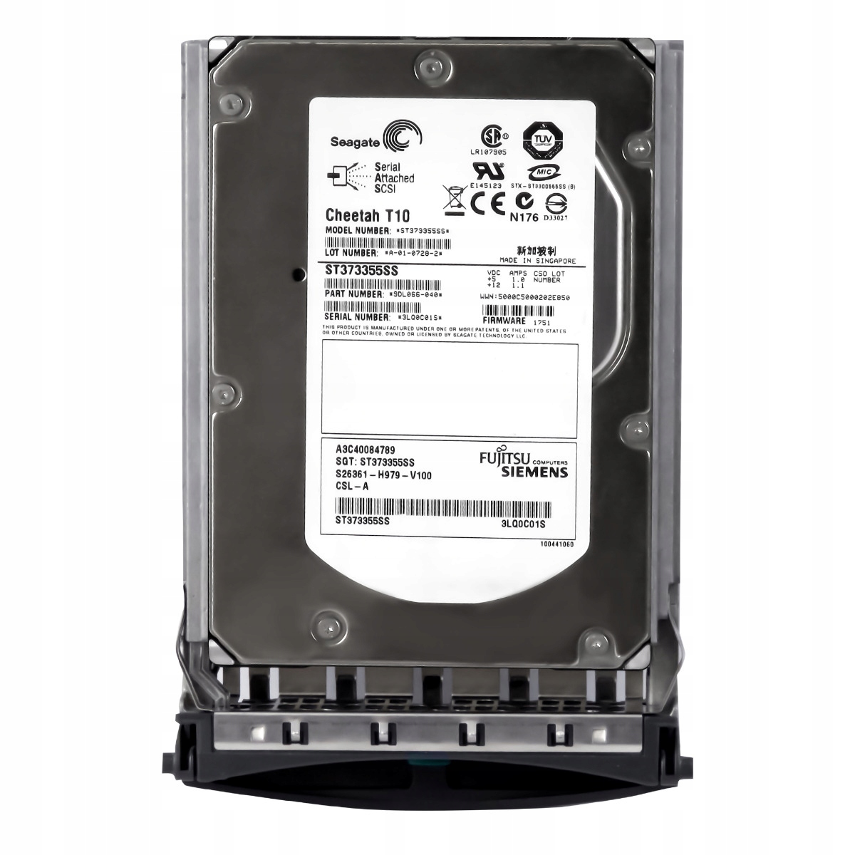 Fujitsu A3C40084789 73GB 10K 16MB Sas 3.5'' ST373355SS