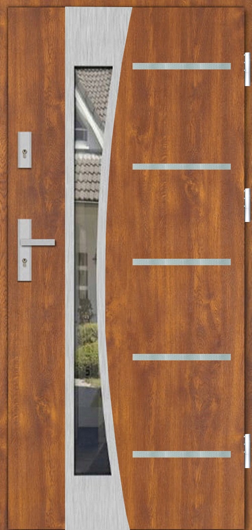 POLSKIE DRZWI ZEWNETRZNE INOX14ZD 72MM TERMO 100CM 100TKI UD 1,3