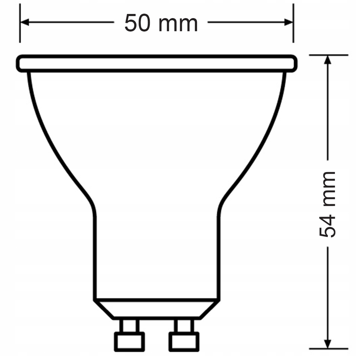 Żarówka LED GU10 6,9W = 80W 575lm 3000K 60° OSRAM Rodzaj gwintu GU10
