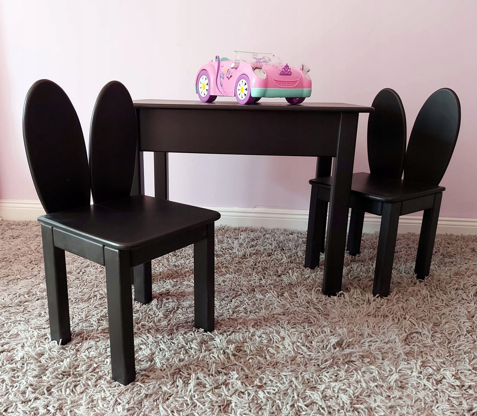 Stolik i 2 krzesełka drewniane 107-122 Kod producenta 1010