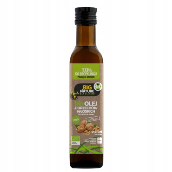 Big Nature Olej z vlašských ořechů lisovaný za studena Bio 250 ml