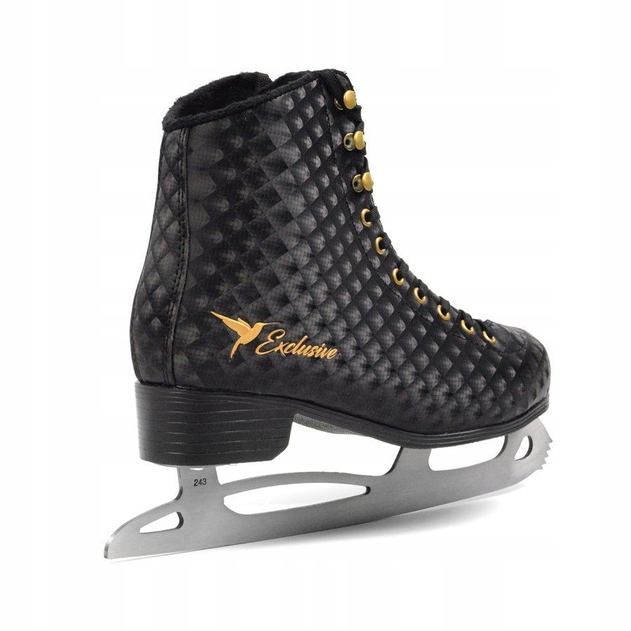Łyżwy figurowe SMJ Exclusive czarne ocieplane 37 Rozmiar 37