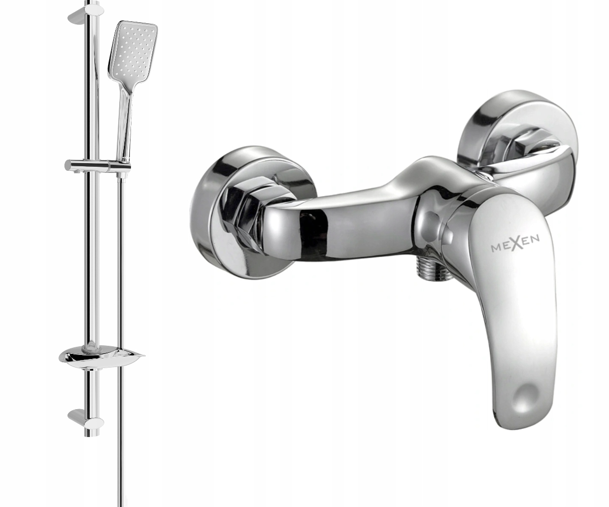 Mexen Fabia DB62 Chrómová Sprchová Batéria so Súpravou, 750mm