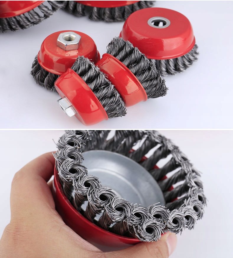 SZCZOTKA DRUCIANA DOCZOŁOWA 100mm M14 DO SZLIFIERKI SZLIFIERKI KĄTÓWKI Marka TurboTools