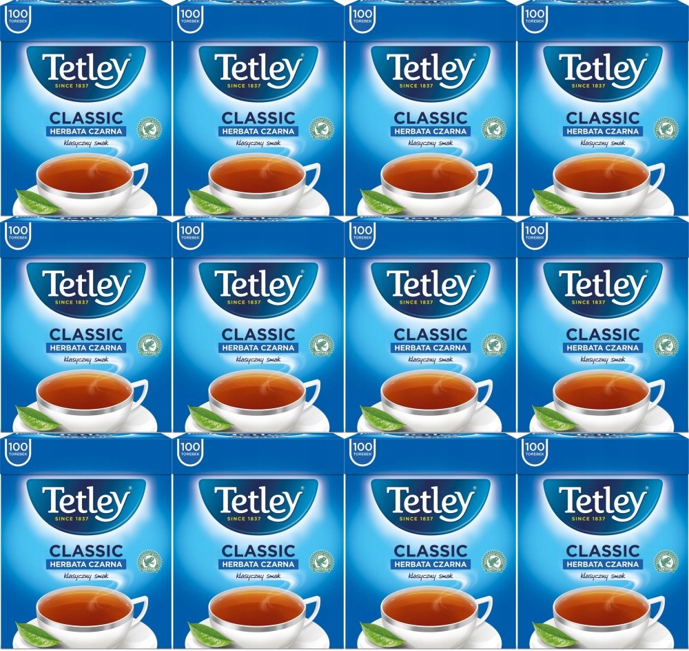 Herbata czarna w torebkach Tetley Classic 1200szt